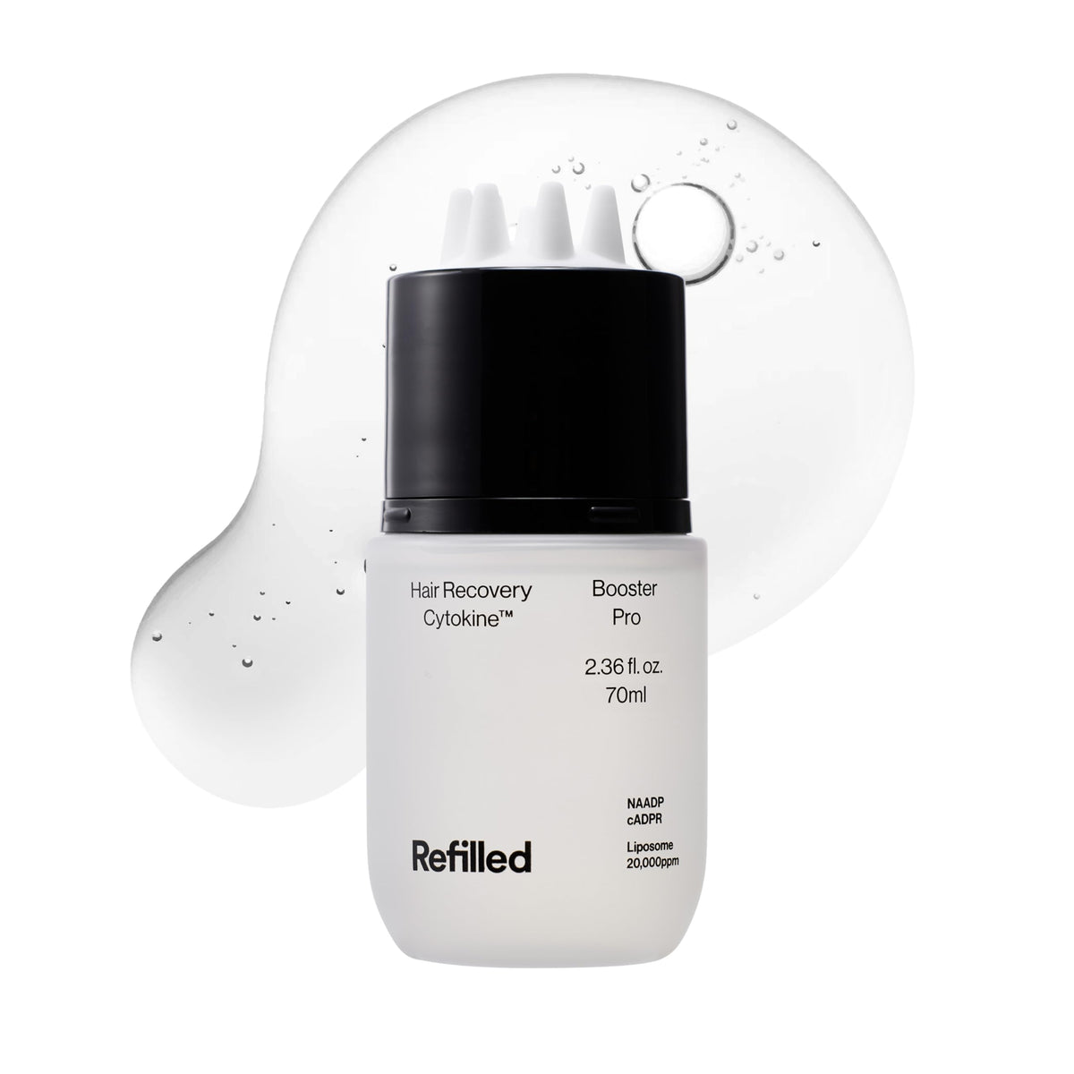 Refilled front packaging showing full product and brand for clear identification