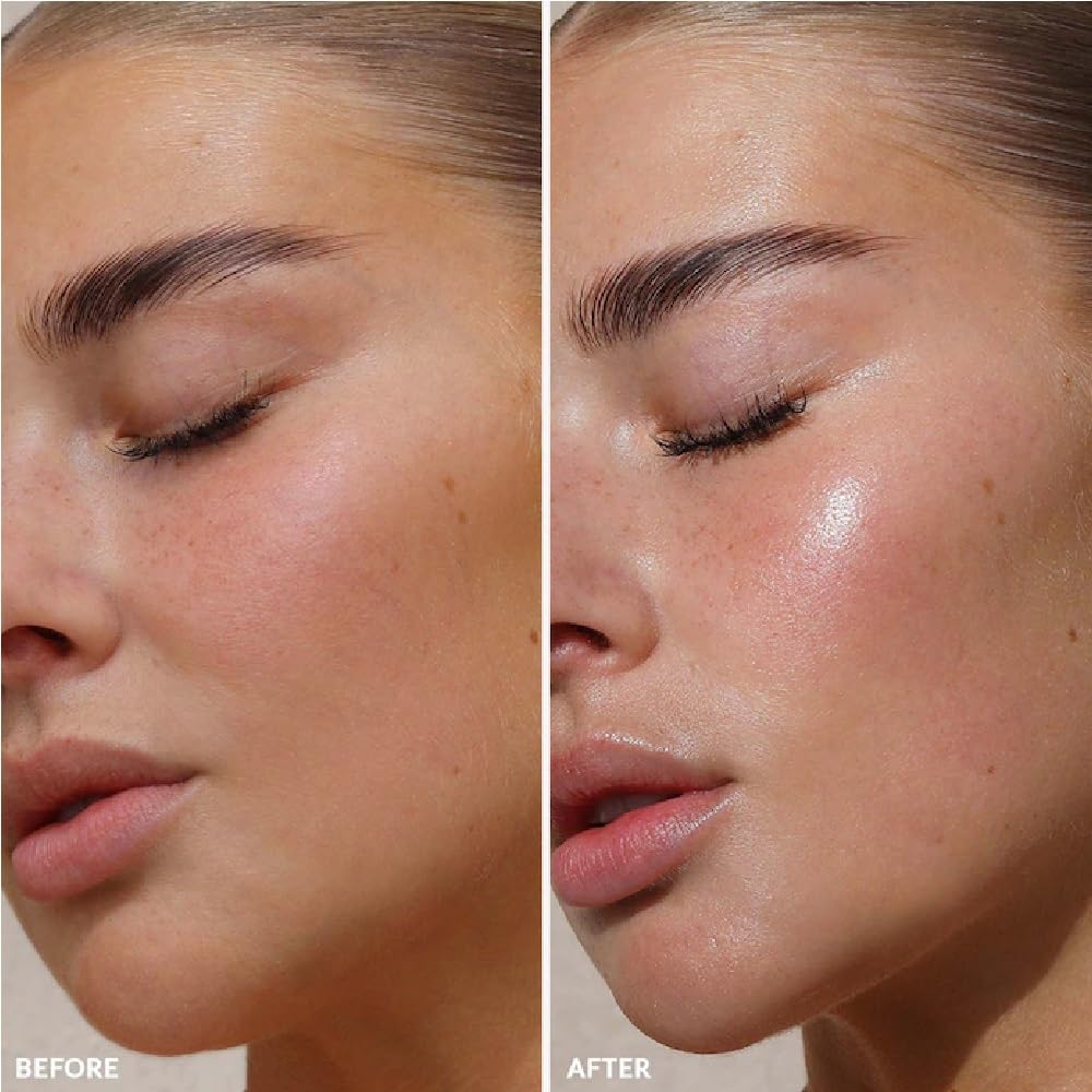 R.E.F.Y serum texture pouring to highlight hydrating, luminous finish