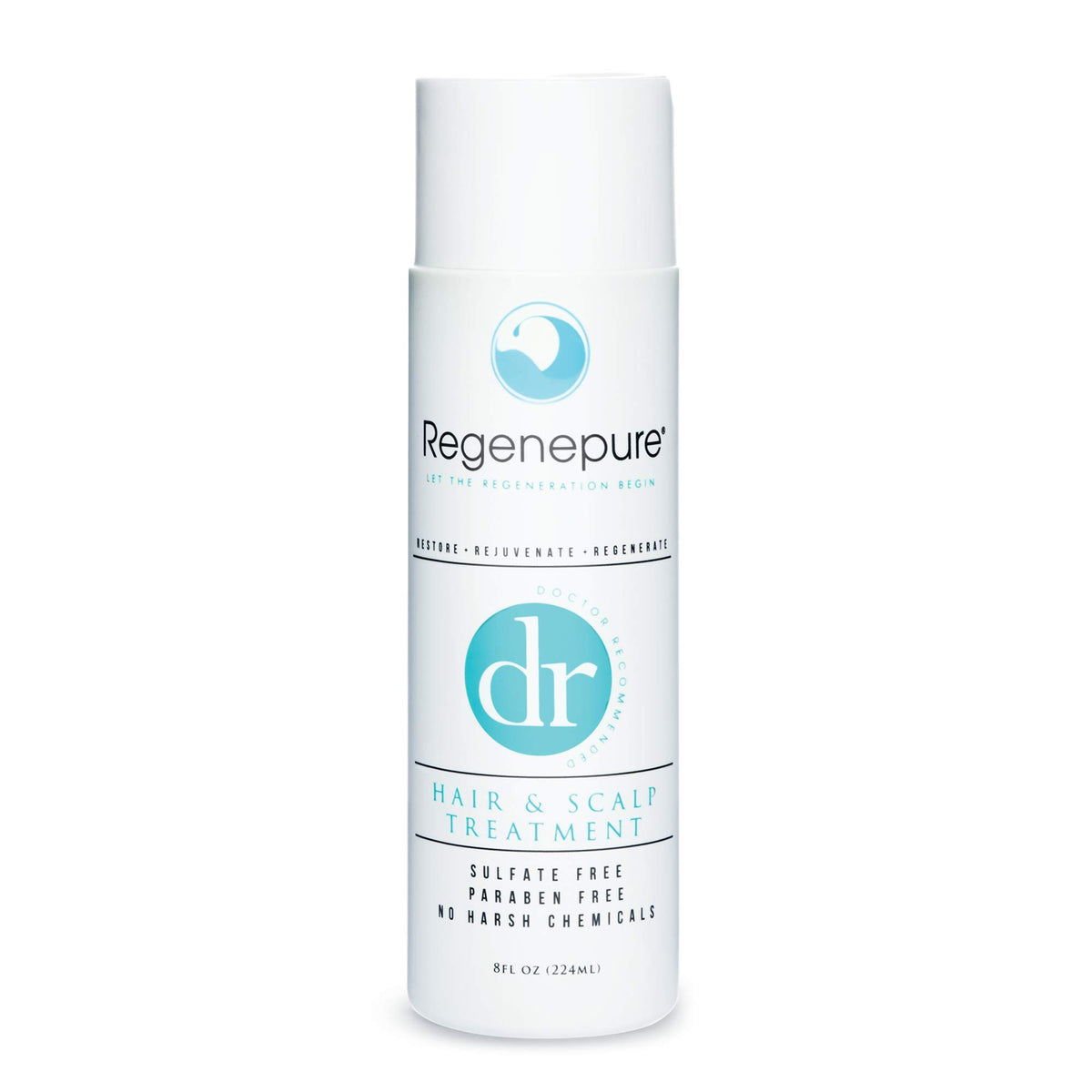 REGENEPURE bottle front view showing clean packaging and benefit