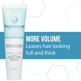 REGENEPURE creamy texture on spoon illustrating lightweight conditioning