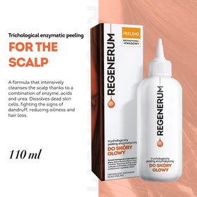 Regenerum texture on finger illustrating smooth enzyme formula for gentle exfoliation