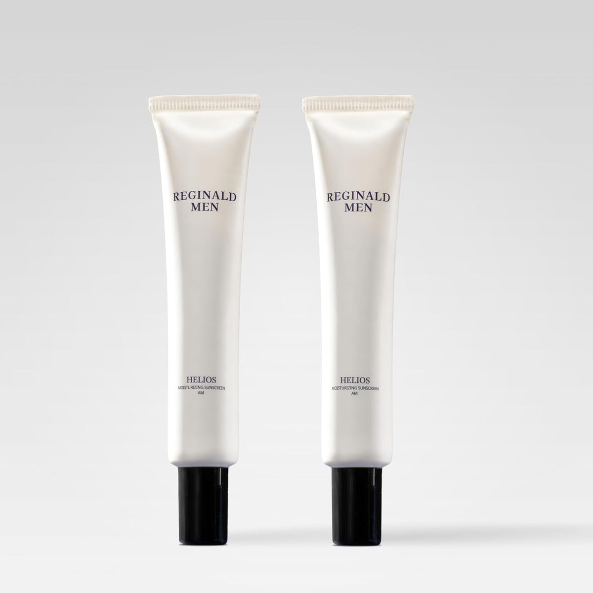Reginald Men front packaging showing SPF 50+ for quick product recognition and confidence