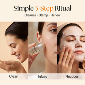 ReGlow lifestyle bathroom setup showing at-home spa convenience benefit