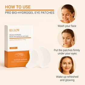 ReGlow serum texture on patch highlighting concentrated hydration benefit