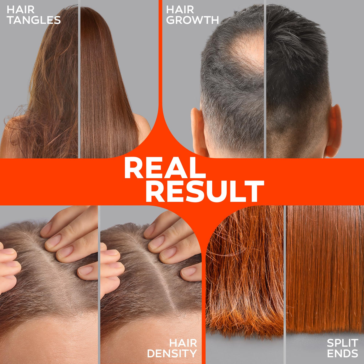 REGRIVA oil being massaged into scalp demonstrating deep hydration benefits