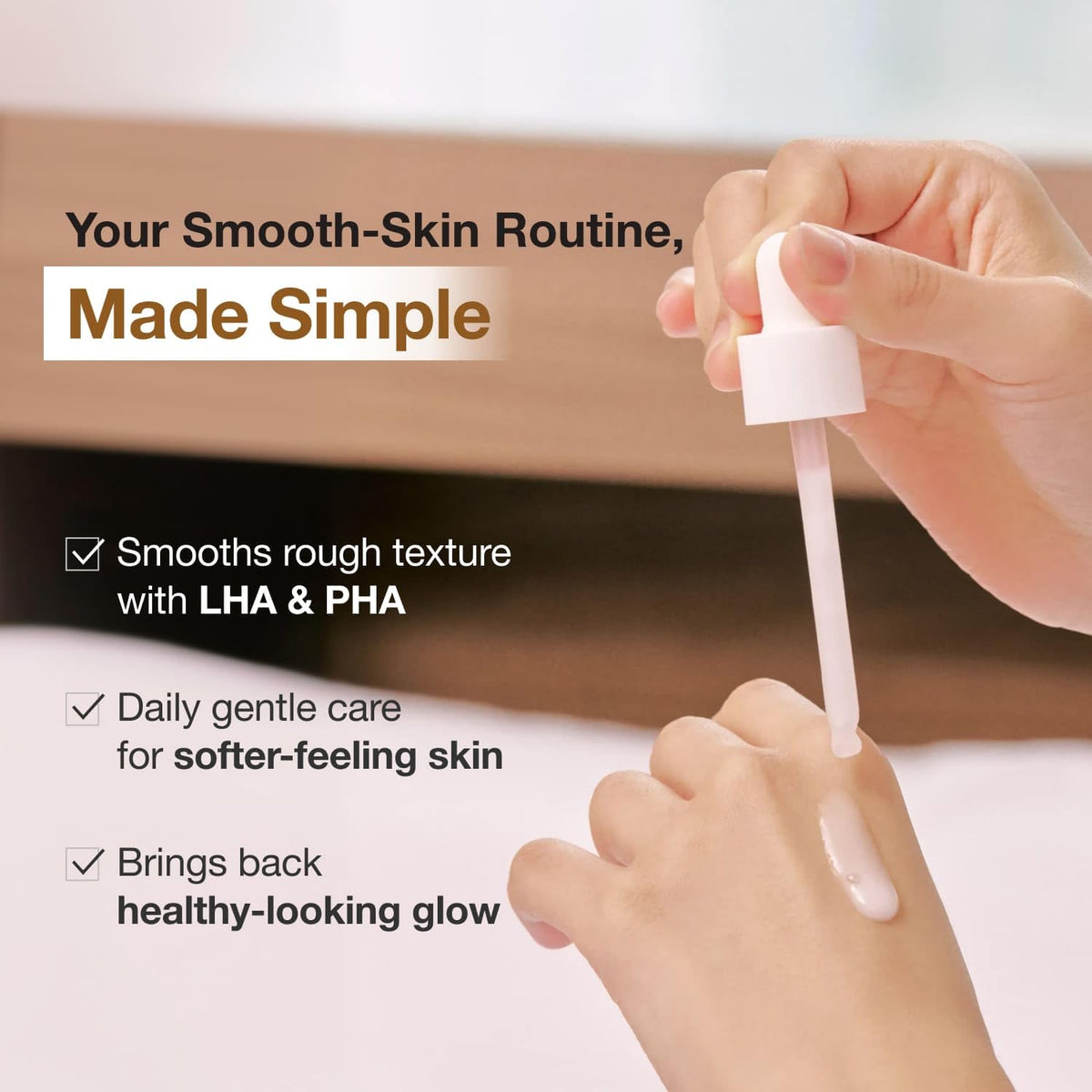 reii reii bottle styled on bathroom shelf, suggests daily routine convenience and ritual