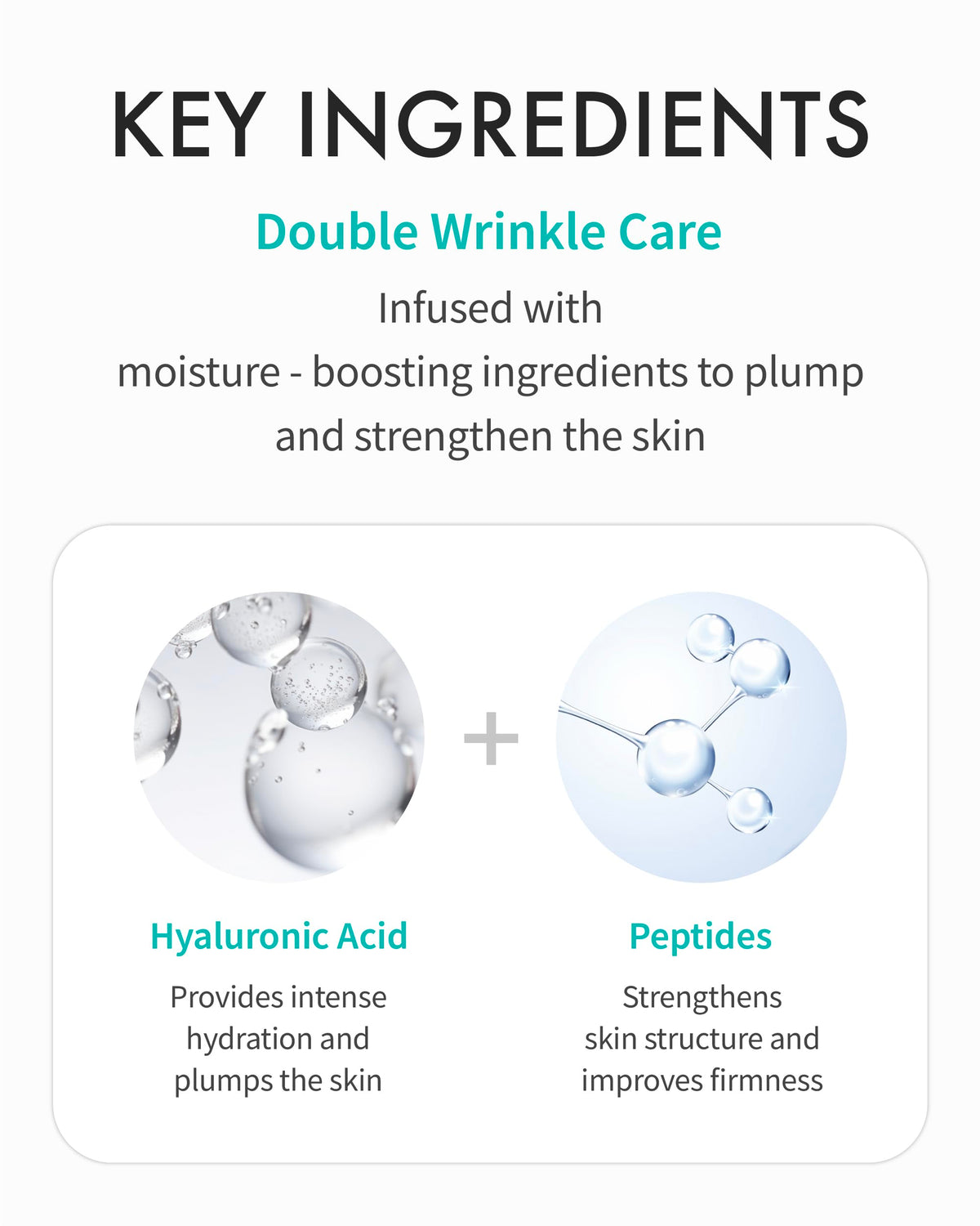 REJURAN ingredient label highlighting c-PDRN and hyaluronic acid benefit for firming