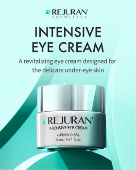 REJURAN open jar texture close-up showing creamy finish and quick absorption benefit