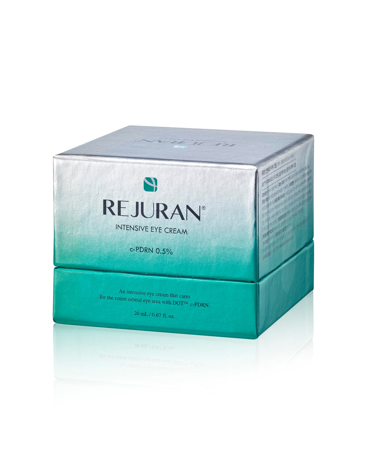 REJURAN product styled with flowers conveying gentle, clean formulation benefit