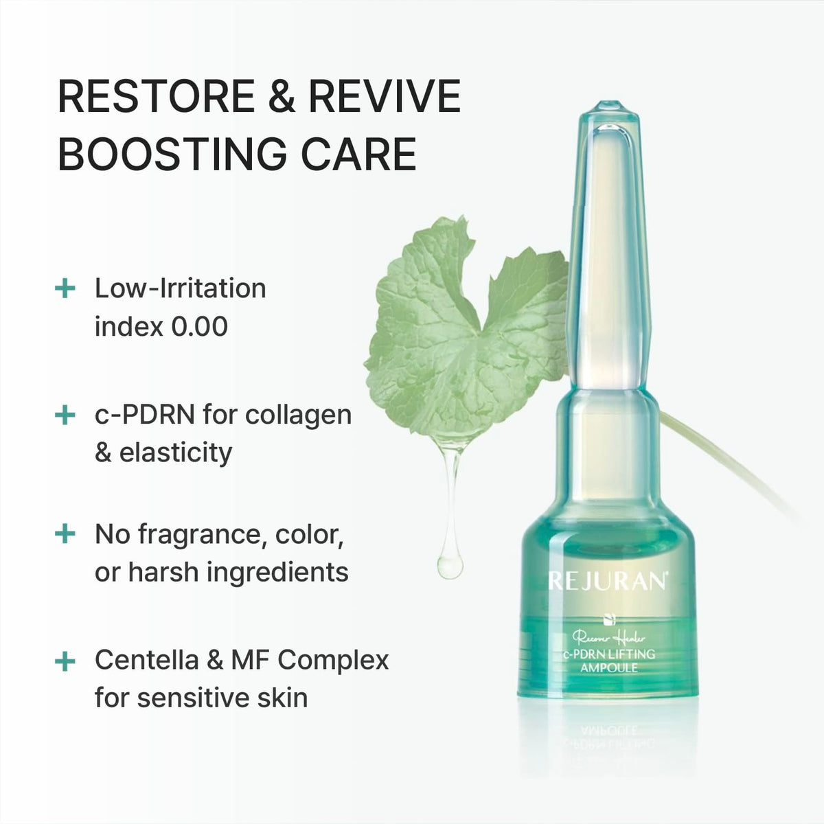 REJURAN box contents laid out with 14 ampoules, shows complete kit for sustained use