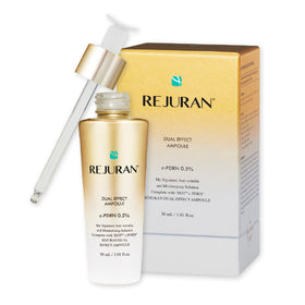 REJURAN front packaging showing sleek ampoule for visible skin regeneration