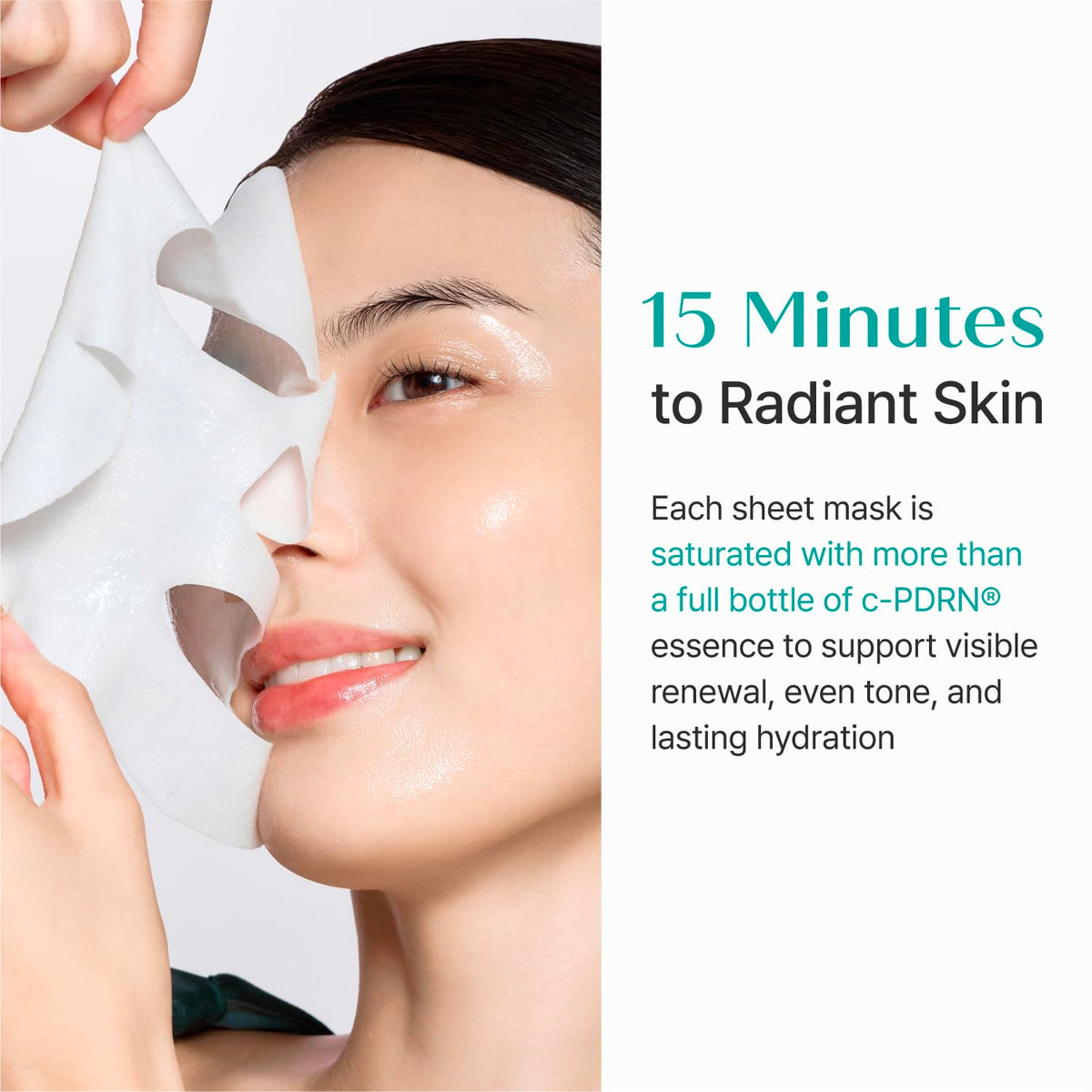 REJURAN mask in a bathroom setting showing easy routine integration and care