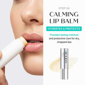 REJURAN Lip Balm open tube showing creamy texture for long-lasting moisture and lip restoration