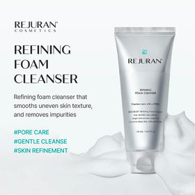 REJURAN foam texture close-up illustrating creamy hydration