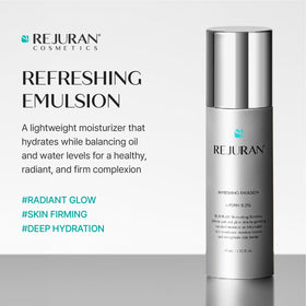 REJURAN open jar texture revealing light emulsion and quick absorption benefit