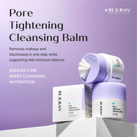 REJURAN close-up of balm melting into oil demonstrating easy makeup breakdown