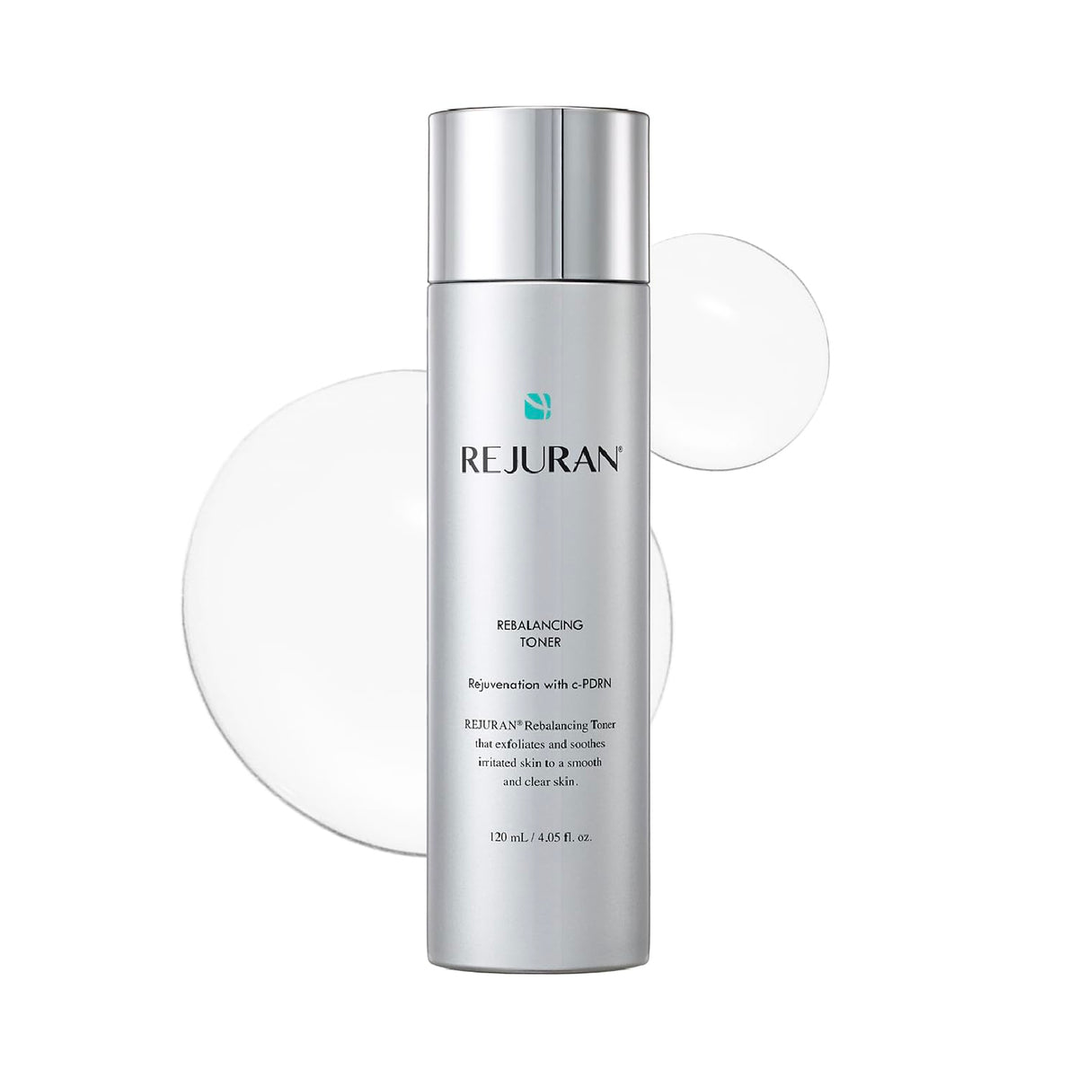 REJURAN front bottle shot showing clean packaging and calming product benefit