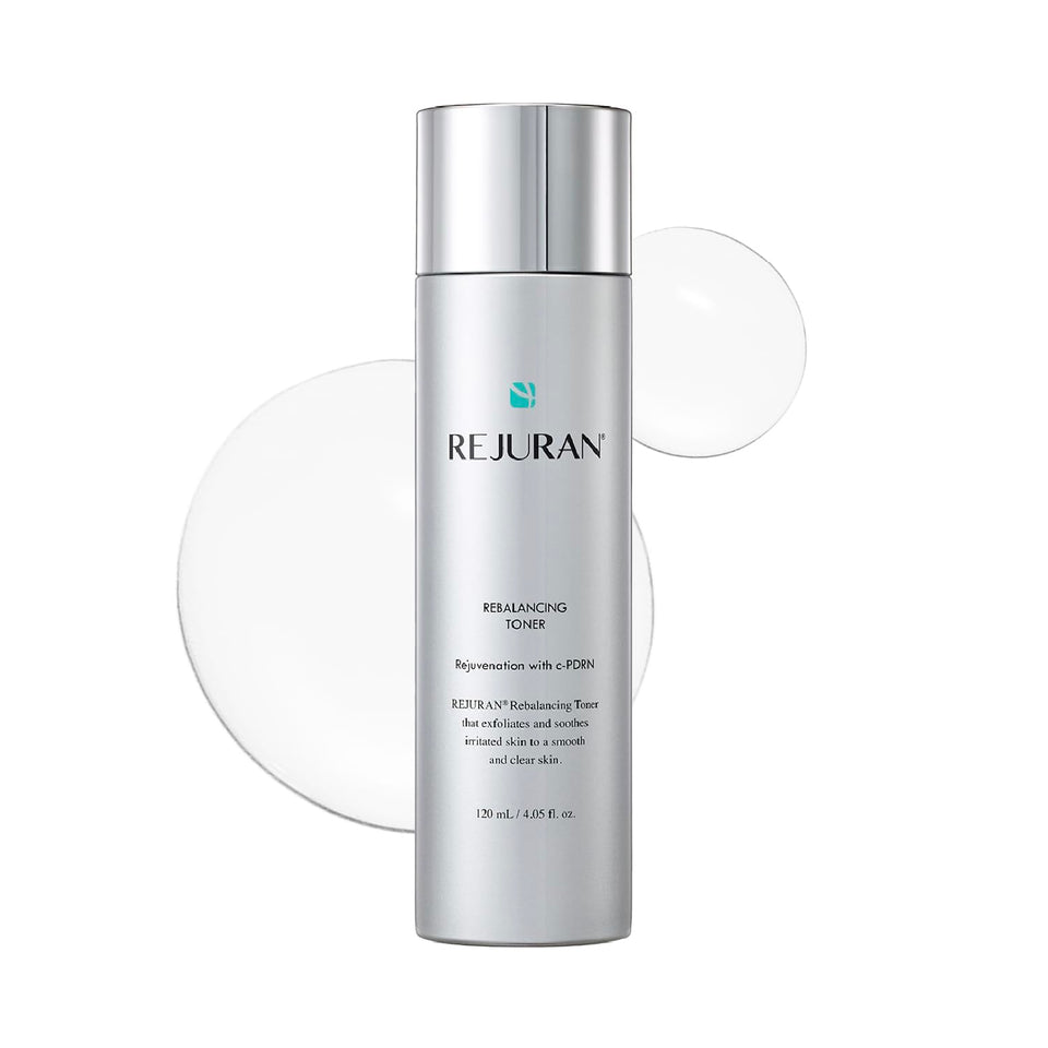 REJURAN front bottle shot showing clean packaging and calming product benefit