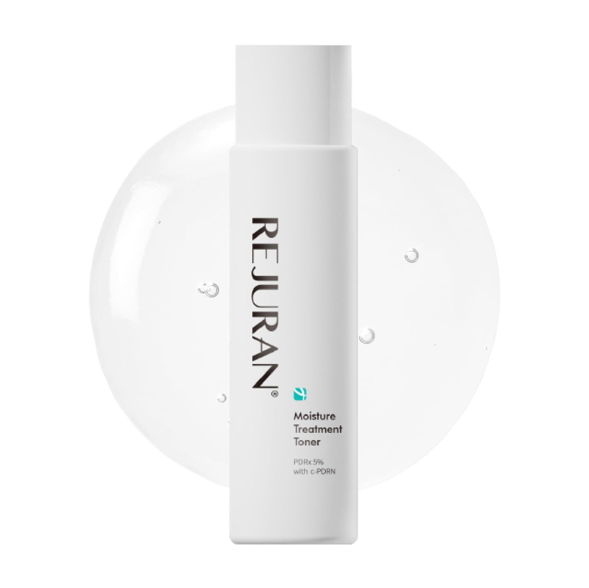REJURAN front bottle view showing elegant packaging and hydration benefit