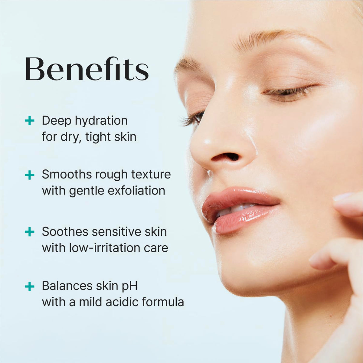 REJURAN clear toner drops demonstrating lightweight texture and fast absorption