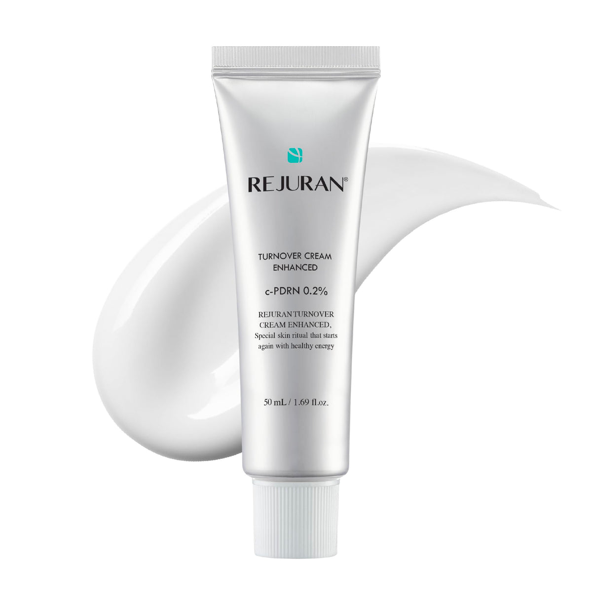 REJURAN front tube view showing product and branding for easy identification