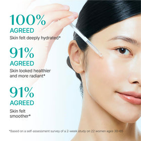 REJURAN ampoule in hand to show travel size and portability for on-the-go skin care