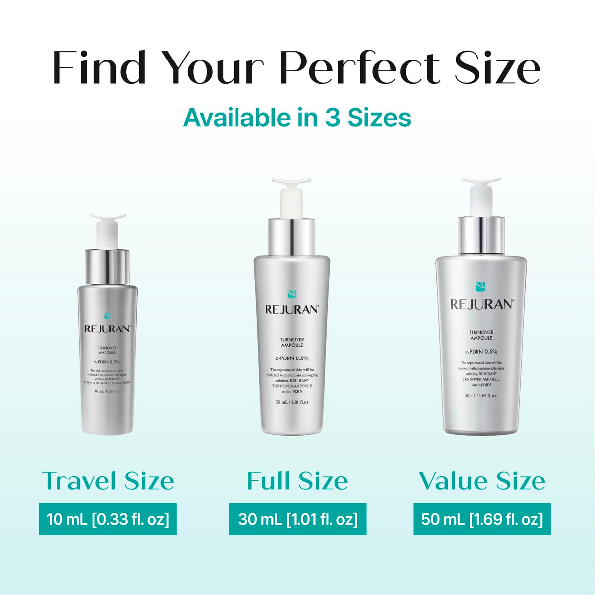 REJURAN ampoule on bathroom shelf in lifestyle scene conveying routine use and refined skincare ritual