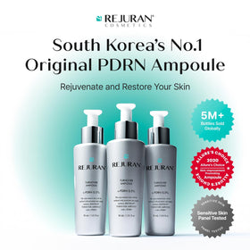 REJURAN ampoule dropper dispensing precise serum for targeted care