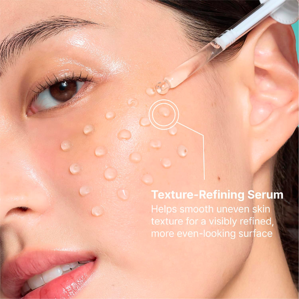 REJURAN ampoule staged on bathroom counter for routine layering benefit