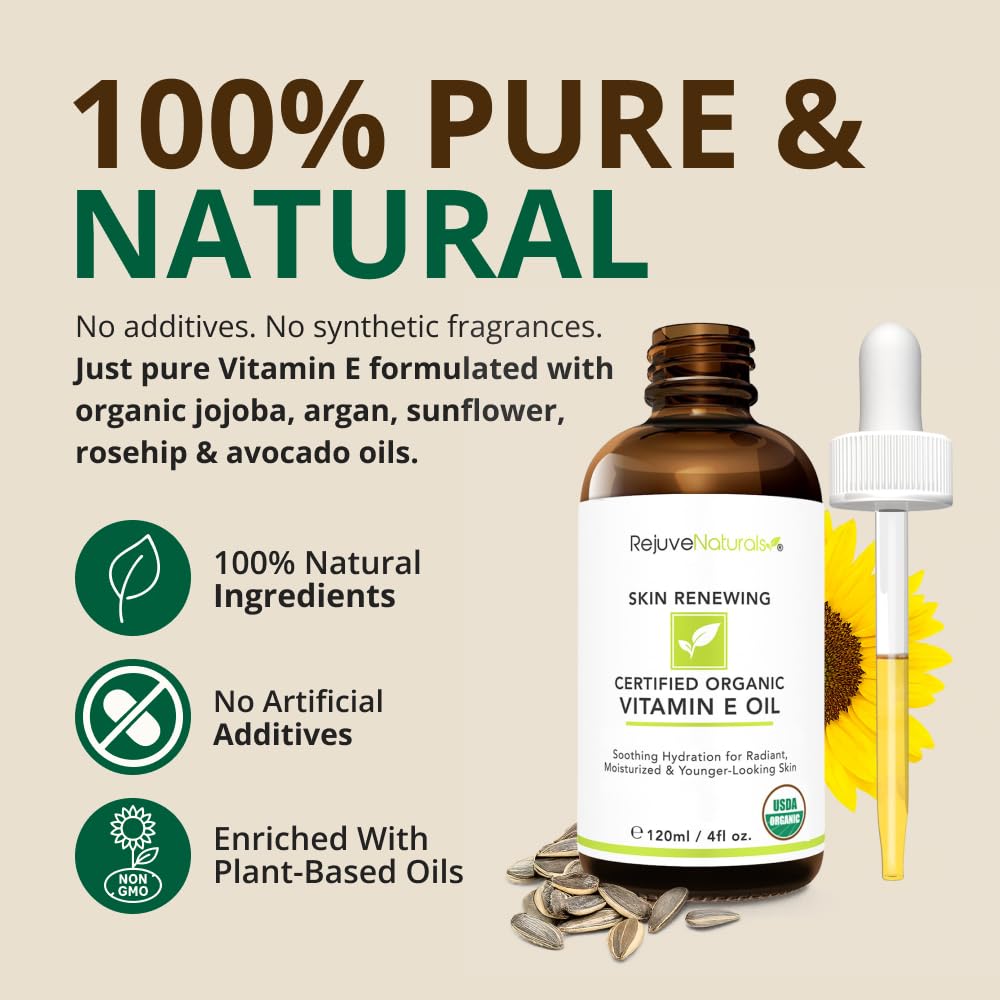 RejuveNaturals applied to face to hydrate and smooth skin