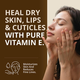 RejuveNaturals bottle on bathroom shelf in a calming skincare setting