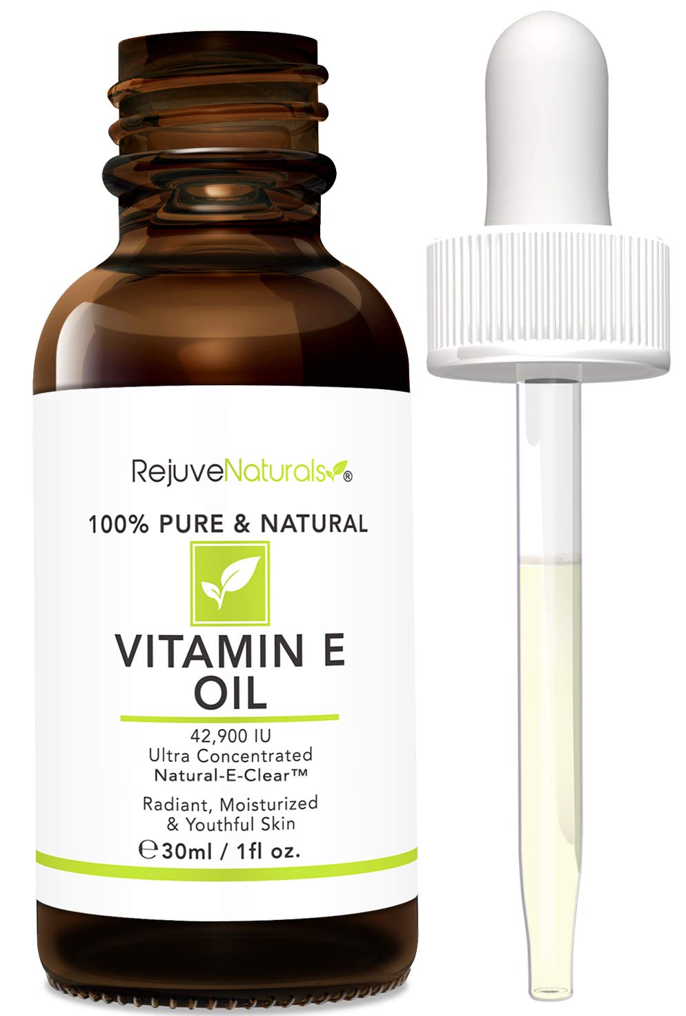 RejuveNaturals bottle with measuring spoon indicating controlled dosage