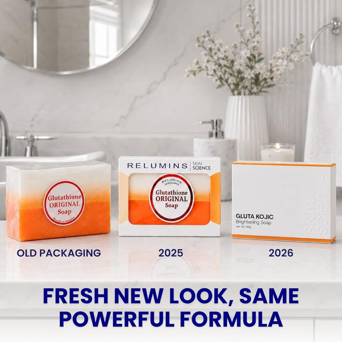 Relumins rich lather close-up demonstrating gentle cleansing and soft foam