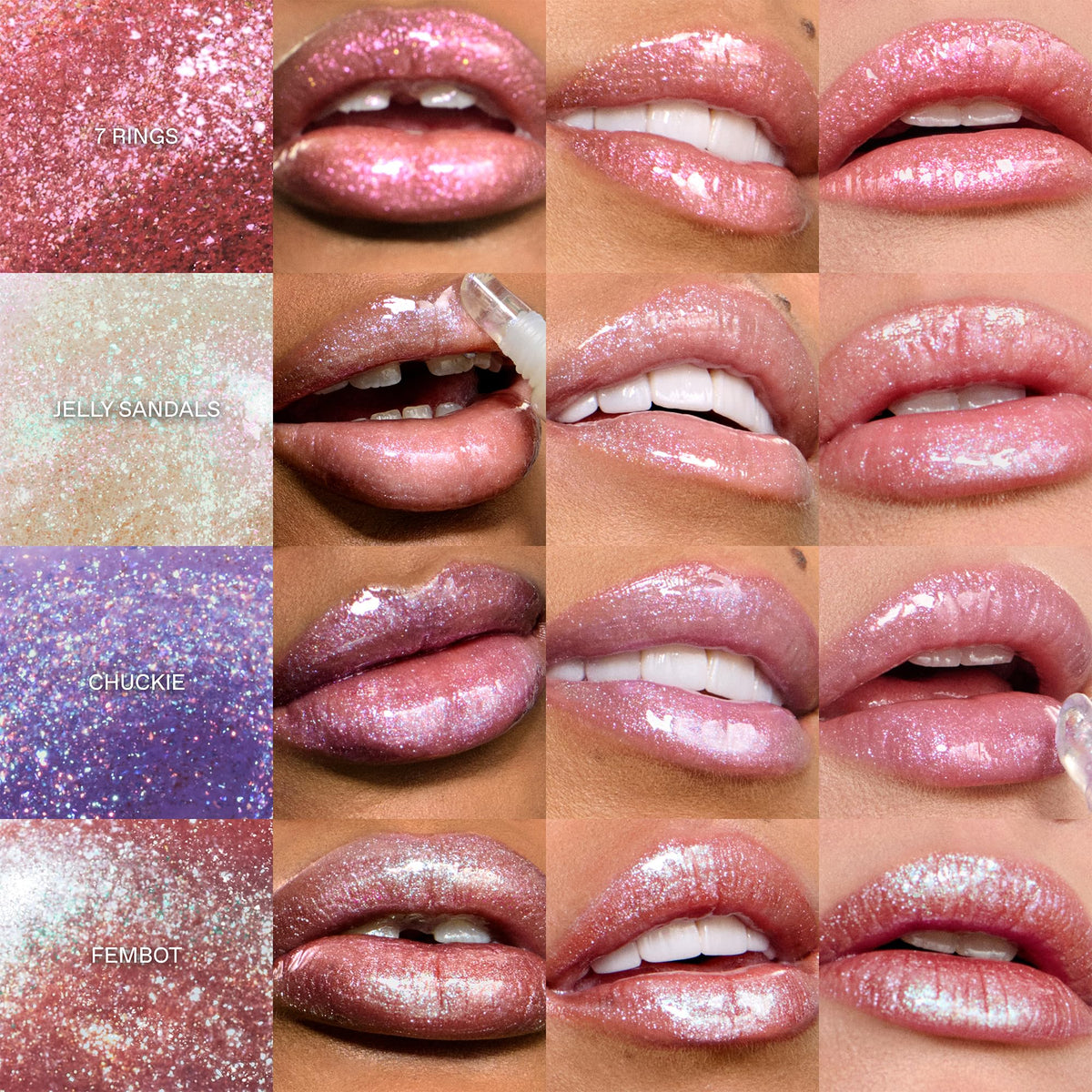 r.e.m. beauty on lips close-up showing glossy plump finish and natural comfort benefit