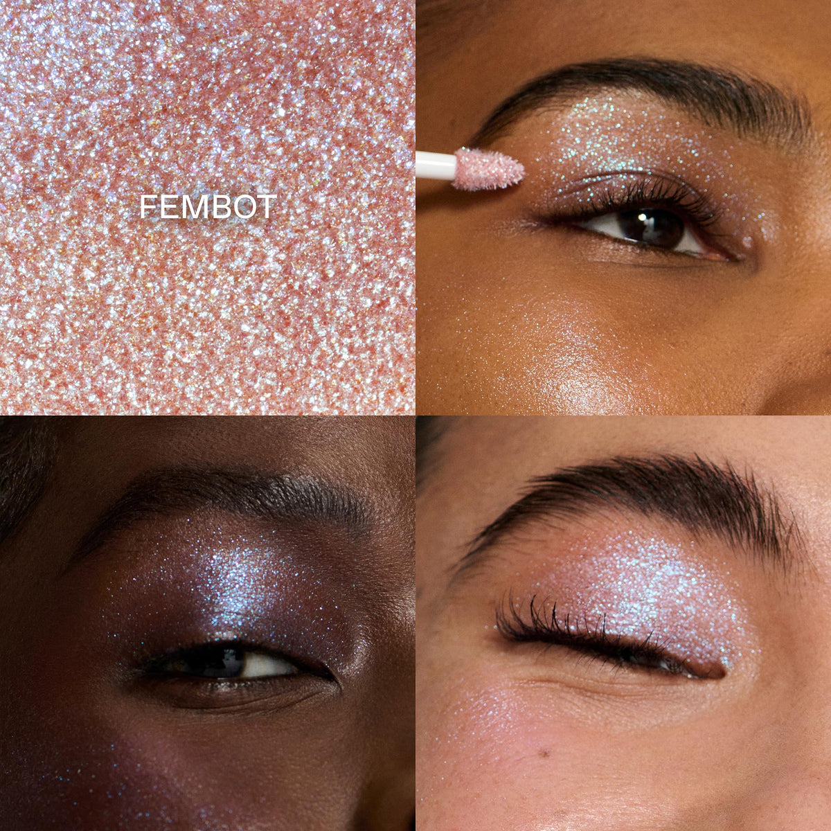 r.e.m. beauty texture close-up revealing smooth shimmer payoff
