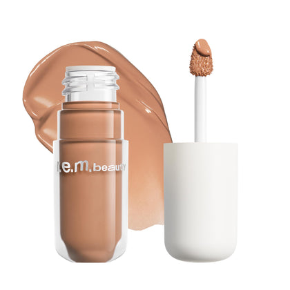 r.e.m. beauty front tube showing sleek packaging and product identity