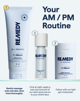 Remedy Science in bathroom lifestyle setting showcasing daily use
