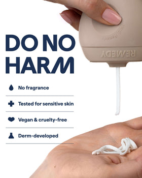 Remedy before-after texture comparison showing firmer-looking hand skin