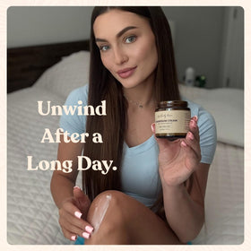 Remedy Mama open jar revealing creamy texture benefit: shows absorbent, non-greasy finish