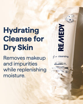 Remedy Science cream texture close-up highlighting rich, hydrating application