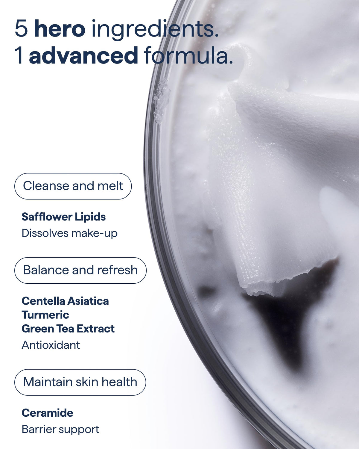 Remedy Science balm emulsifying with water, rinses clean without greasy residue