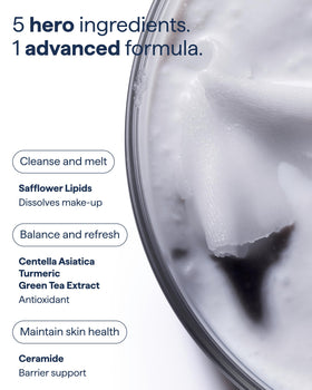 Remedy Science balm emulsifying with water, rinses clean without greasy residue