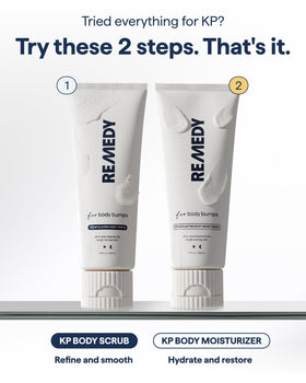 Remedy Science illustrative before and after skin texture improvement