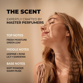 Rememberin applying shampoo to scalp demonstrating improved scalp comfort benefit