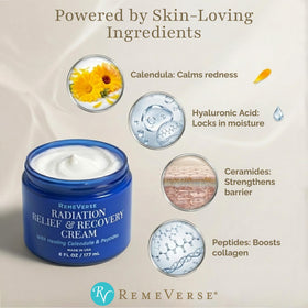 RemeVerse calendula focus showing botanical calming ingredient
