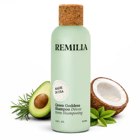 Remilia Hair front bottle view showing clean packaging and product appeal