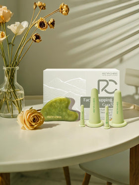 Rena Chris kit on bathroom vanity in lifestyle scene for daily routine use