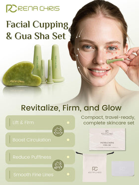 Rena Chris silicone cups displayed to show two sizes and soft texture benefit