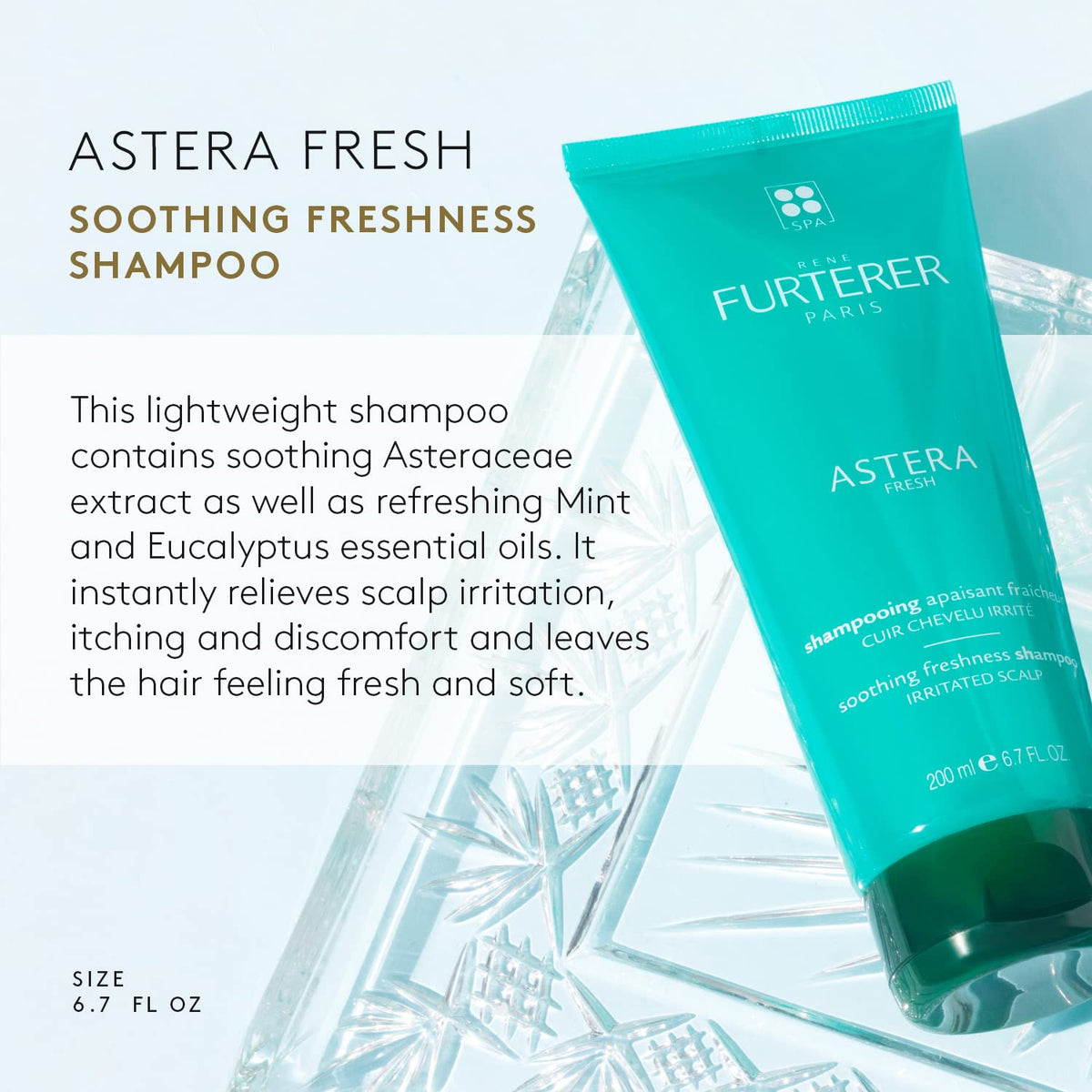 René Furterer bottle pump close-up highlighting ease of use
