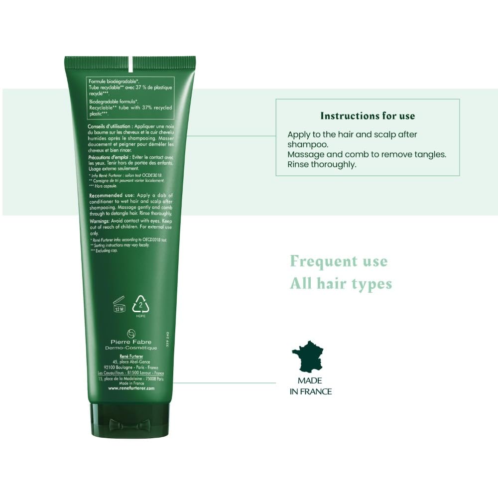 René Furterer ingredient label showing rosemary, guarana and oils